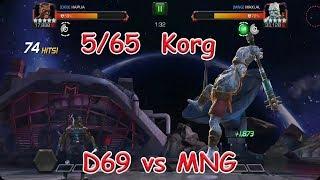 5/65 KORG ON NODE 34  (T1 AW D69 VS MNG) marvel contest of champion