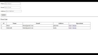 php CRUD operations with mysql