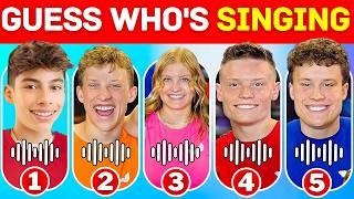 Ninja Kidz TV Quiz Challenge | Guess Youtuber Song / Payton, Bryton, Paxton, Ashton