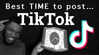 Best time to post on TikTok using the TikTok analytics