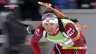 БИАТЛОН. КМ 2010-11. Хольменколлен. Мужчины. Масс-старт 15 км. (Eurosport HD). 720p.