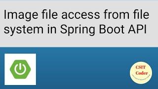 How to access Image from file system in Spring Boot | How to read file from Server in Spring Boot