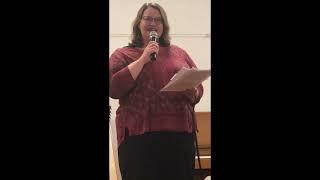 Martha Bird reads a piece she wrote called "Body in Water"