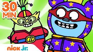 Bossy Bear Super Bestie Adventures! w/ Turtle | 30 Minute Compilation | Nick Jr.