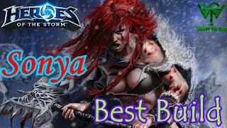 SONYA(СОНЯ) - BEST BUILD EVER (HEROES of the STORM)