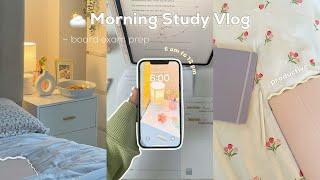 ️ Study Vlog | productive 6 am to 12 pm morning routine ~ board exam prep, tips & skincare