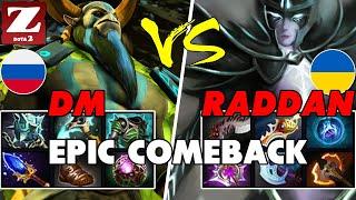 DM Nature's Prophet vs RADDAN (YATORO) Phantom Assassin - Epic Battle Of Hard Carry - Z Dota 2