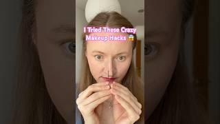 I Tried These Crazy Makeup Hacks  #makeup #beauty