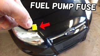 FUEL PUMP FUSE LOCATION AND REPLACEMENT FORD FOCUS MK3 2012-2018