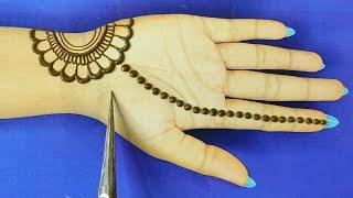 Easy And Simple Front Hand Mehndi Design | Beautiful Mehndi Design | Easy Mehndi Trick | New Design