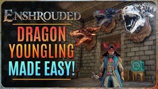 EASY DRAGON YOUNGLING KILL METHOD!!! 【Enshrouded】