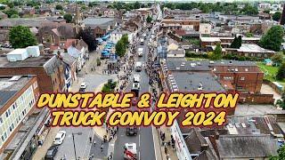 Dunstable & Leighton Buzzard Truck Convoy 2024 with a Bird's Eye View