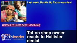 Tattoo shop owner reacts to Hollister denial