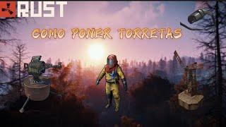 COMO PONER TORRETAS EN RUST CONSOLE FÁCIL Y RÁPIDO.