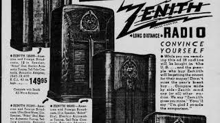 Zenith Radio - Old Time Announcer - Broadcaster #announcer #broadcaster #radio