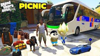 Franklin and Shinchan Plane A Road Trip With Luxury BUS From Los Santos To North Yankton IN GTA 5