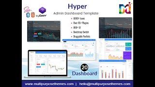 Dark Admin Panel Dashboard Bootstrap 5 Admin Template with Bootstrap UI Kit – Hyper