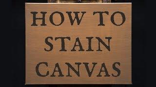 How to Stain a Canvas for Oil Paint - Applying the Foundation Layer