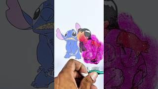 Stitch from Lilo amazing acrylic paint art #liloandstitch #art ￼