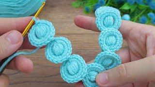 This headband is very beautiful  I made a very easy filled crochet headband, let's watch it