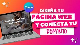  Crea tu Página Web en Canva ¡Conecta tu Propio Dominio! | Principiante