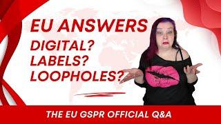 The EU Answered Some GSPR Questions. Vintage, Packaging and more