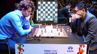 Magnus fights against Petrov Defense | Magnus Carlsen vs Wesley So | Tata Steel Chess 2024