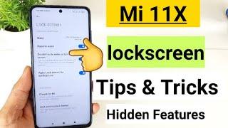 Mi 11x tips & tricks lockscreen features