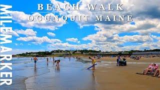 Ogunquit Summer Beach Walk - Ogunquit, Maine - 4K Scenic Ocean Walking Tour with Binaural 