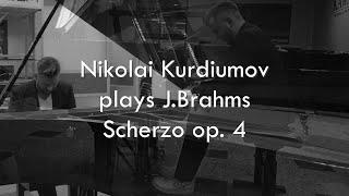 J.Brahms - Scherzo e-flat minor op.4 (Nikolai Kurdiumov - piano)