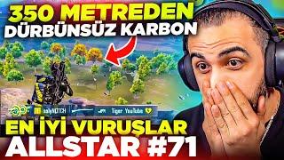 DÜRBÜNSÜZ KAR98'LE 350 METREDEN KARBON ATTI!! İMKANSIZ  EN İYİ VURUŞLAR ALLSTAR #71 | PUBG MOBILE