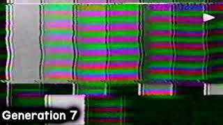 VHS Generation Loss Demonstrated in 20 Seconds