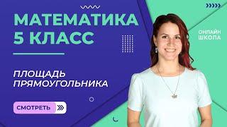 Площадь. Площадь прямоугольника. Урок 16. Математика 5 класс