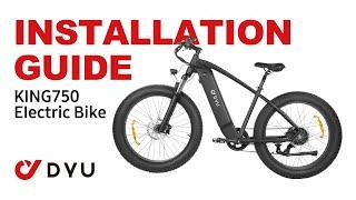 DYU King 750 electric bike assemble guide