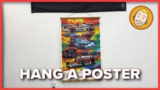 Magnetic Poster Hanger | Easiest way to hang an odd sized poster!