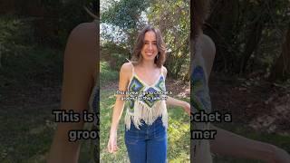 The most groovy crochet top! (Pattern by Penny Lane Crochet)  #crochet #hippie #summerfashion