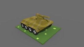 Simple Military Vehicle  - Magica Voxel | TimeLapse | MadFireOn |