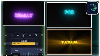 How To Make Neon Text On Alightmotion  Tiktok Neon Lyrics Trend Tutorial  كيفية عمل كتابة تيك توك