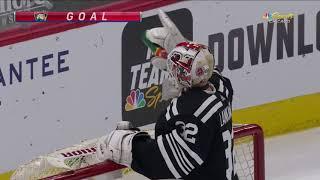 Grigori Denisenko first NHL point vs Blackhawks (2021)
