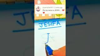 JESIFA#namelogo #art #trending #viral #shorts