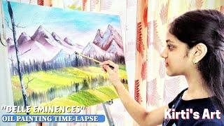 Oil painting time-lapse| "Belle Eminences"| Kirti's Art