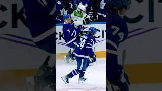 Domi gets CRUMPLED by Dumba #nhl #leafs #stars #hockey