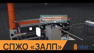 Демонстрация работы системы подачи жидких отходов "ЗАЛП".