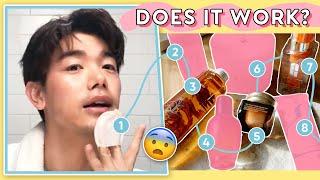 We Tried a 8-Step Men’s Skincare Routine Along Eric Nam