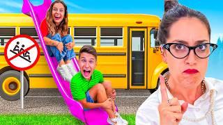 HO INFRANTO 10 REGOLE DELLO SCUOLA BUS IN GITA CON I NOSTRI AMICI!️