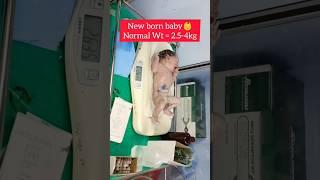 Normal wt.of healthy newborn baby ‍|| weight just after birth baby #nicu #shorts  #newborn #nurse