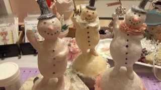 Full Size Paperclay Snowman Tutorial