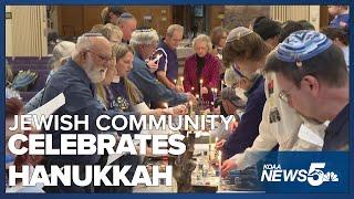 Colorado Springs Jewish community celebrates the first day of Hanukkah