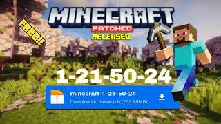 Minecraft 1-21-50-24 Released | MCPE+Patched Latest Version 1.21.50.24 Download Free