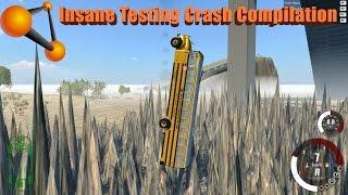 BeamNG Drive: Insane Crash Compilation Stairway to Hell : Insane Testing